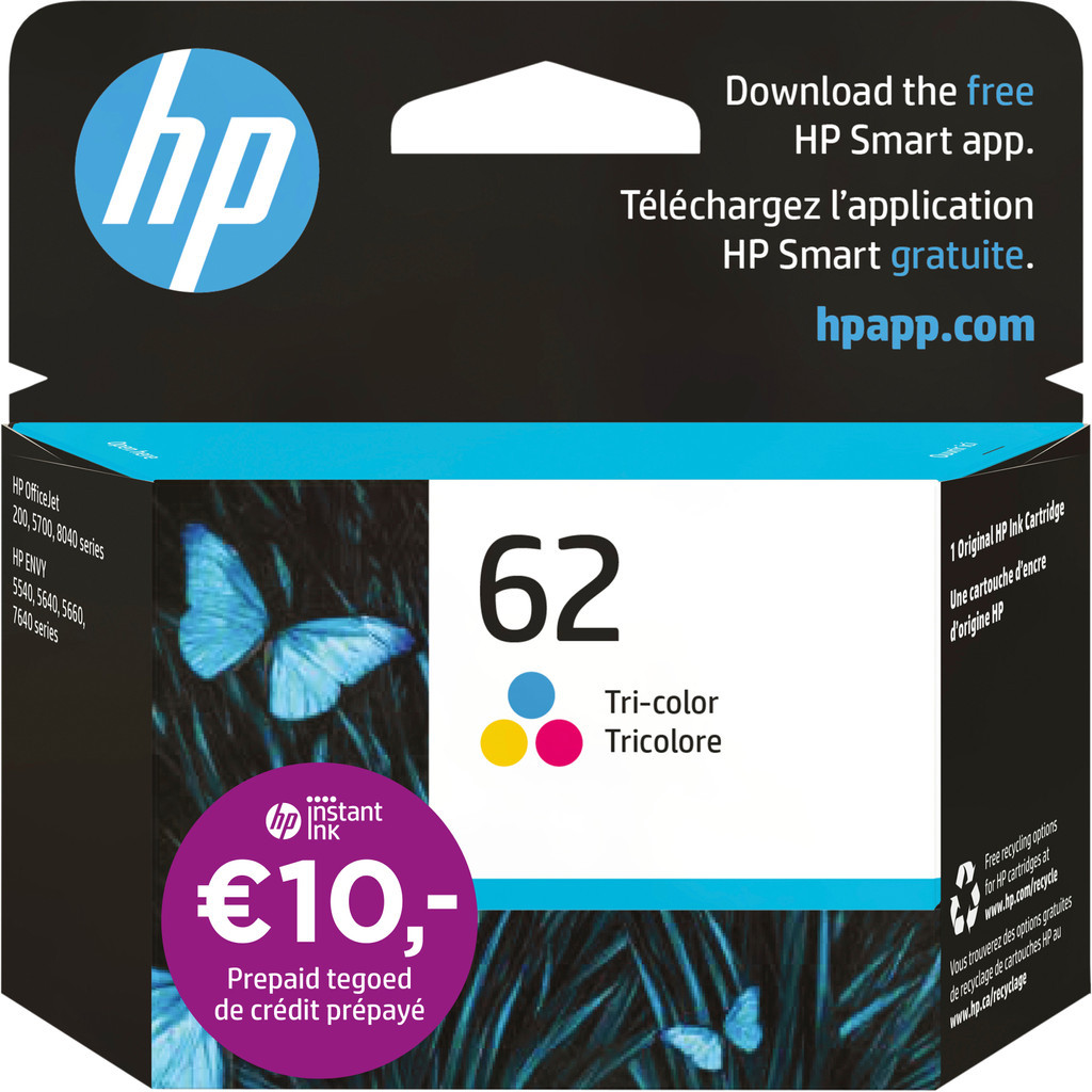 HP 62 Cartridge Kleur