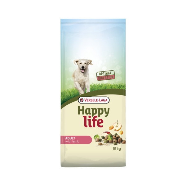 Happy Life Adult met lam hondenvoer 15 kg