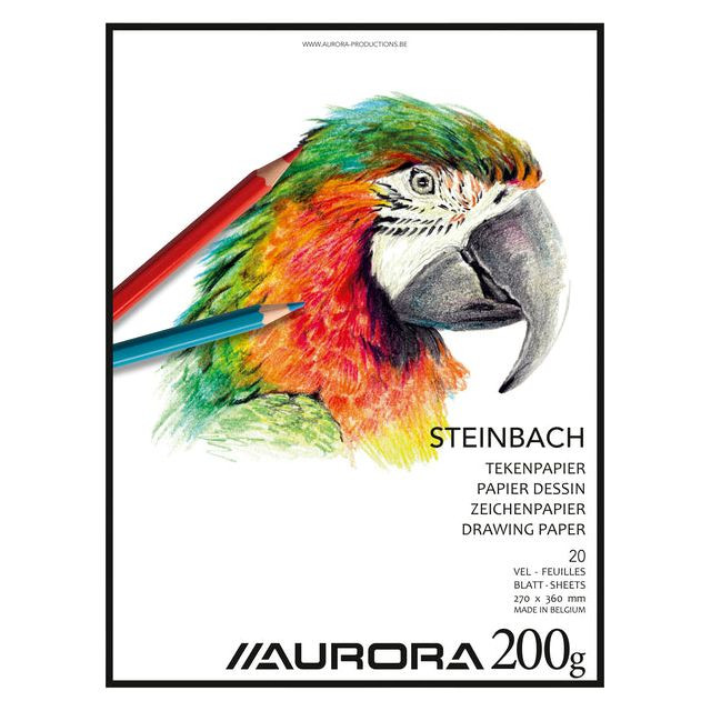 Tekenblok Aurora 27x36cm 20v 200gr Steinbach papier | 5 stuks