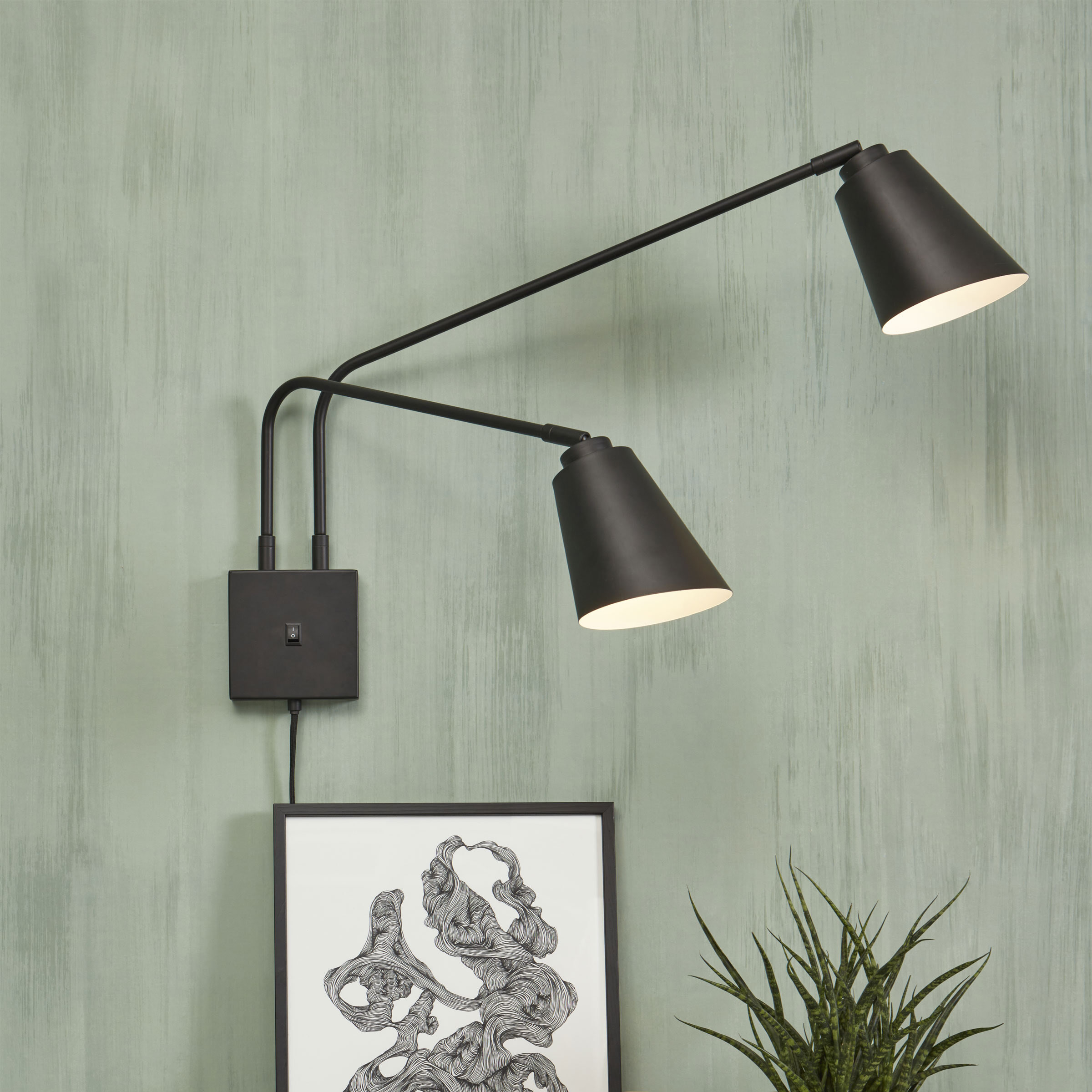 its about RoMi Wandlamp Bremen 2-lamps