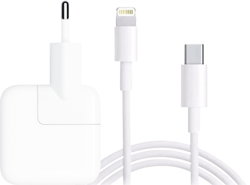 Apple Oplader 12W + Usb A naar Lightning Kabel 1m