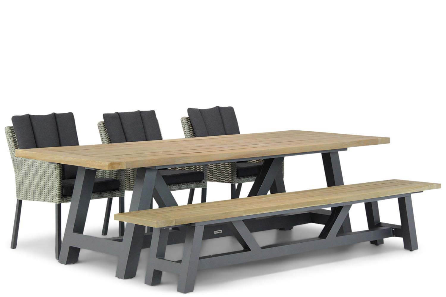 Garden Collections Oxbow/Trente 260 cm dining tuinset 5-delig