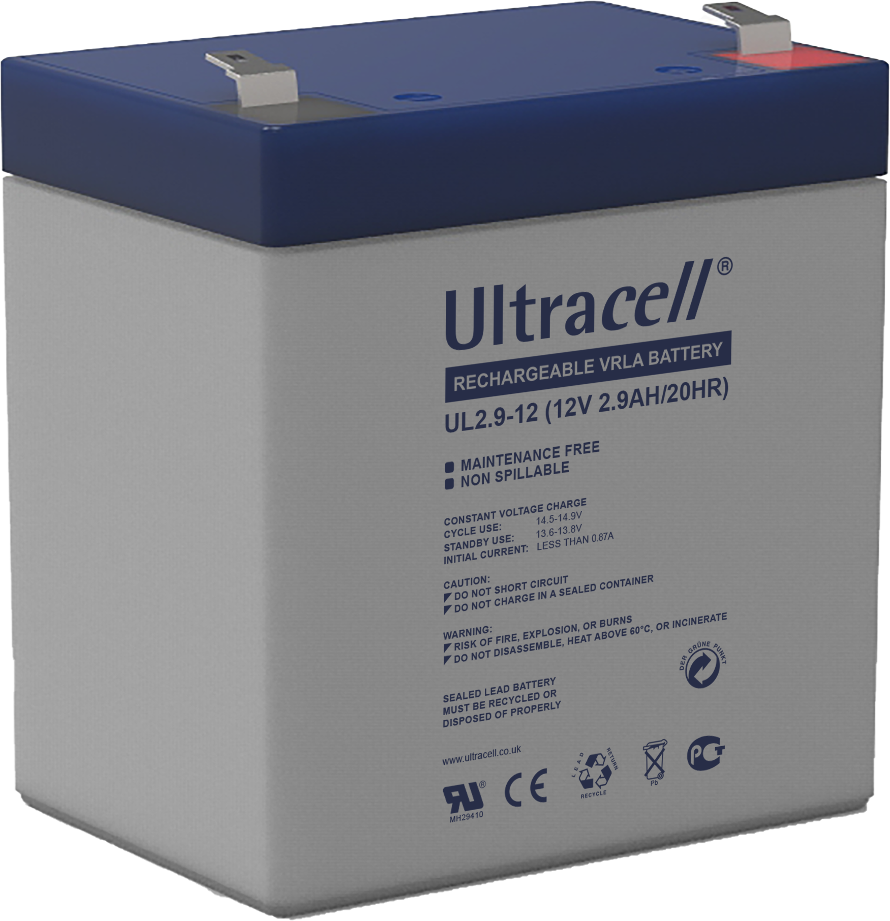 Ultracell loodaccu 12v 2,9Ah