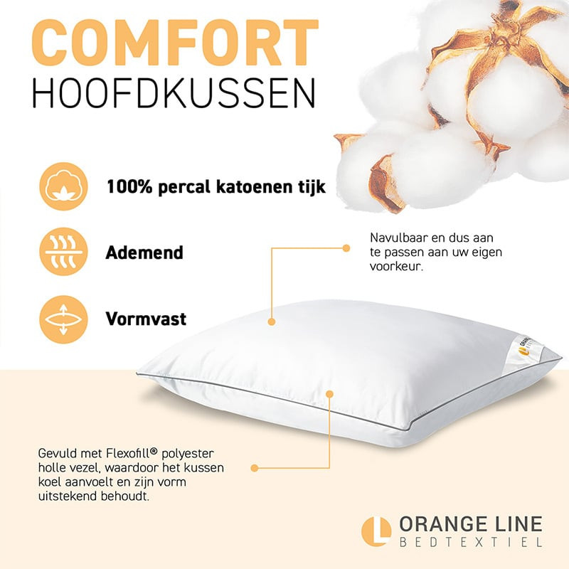 Hoofdkussen Comfort - Geschikt Voor - Dekbed-Discounter.nl