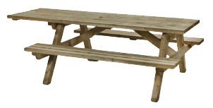 Rolstoelpicknicktafel 230x160cm - Talen Buitenmeubelen