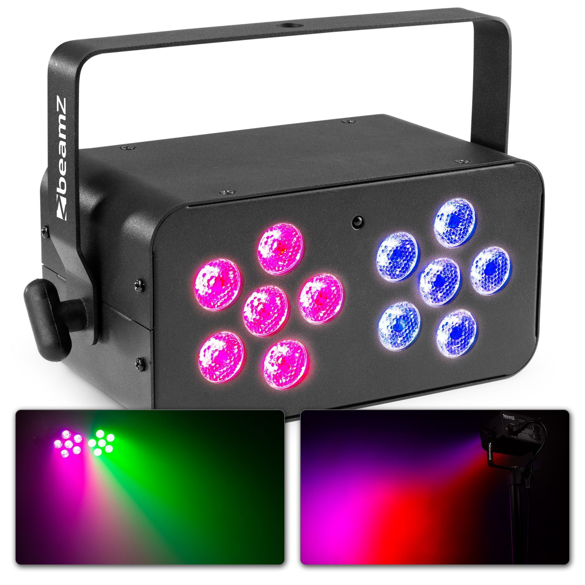 BeamZ DJ Bank 124 RGBW met 12x 4W LED&apos;s en afstandsbediening