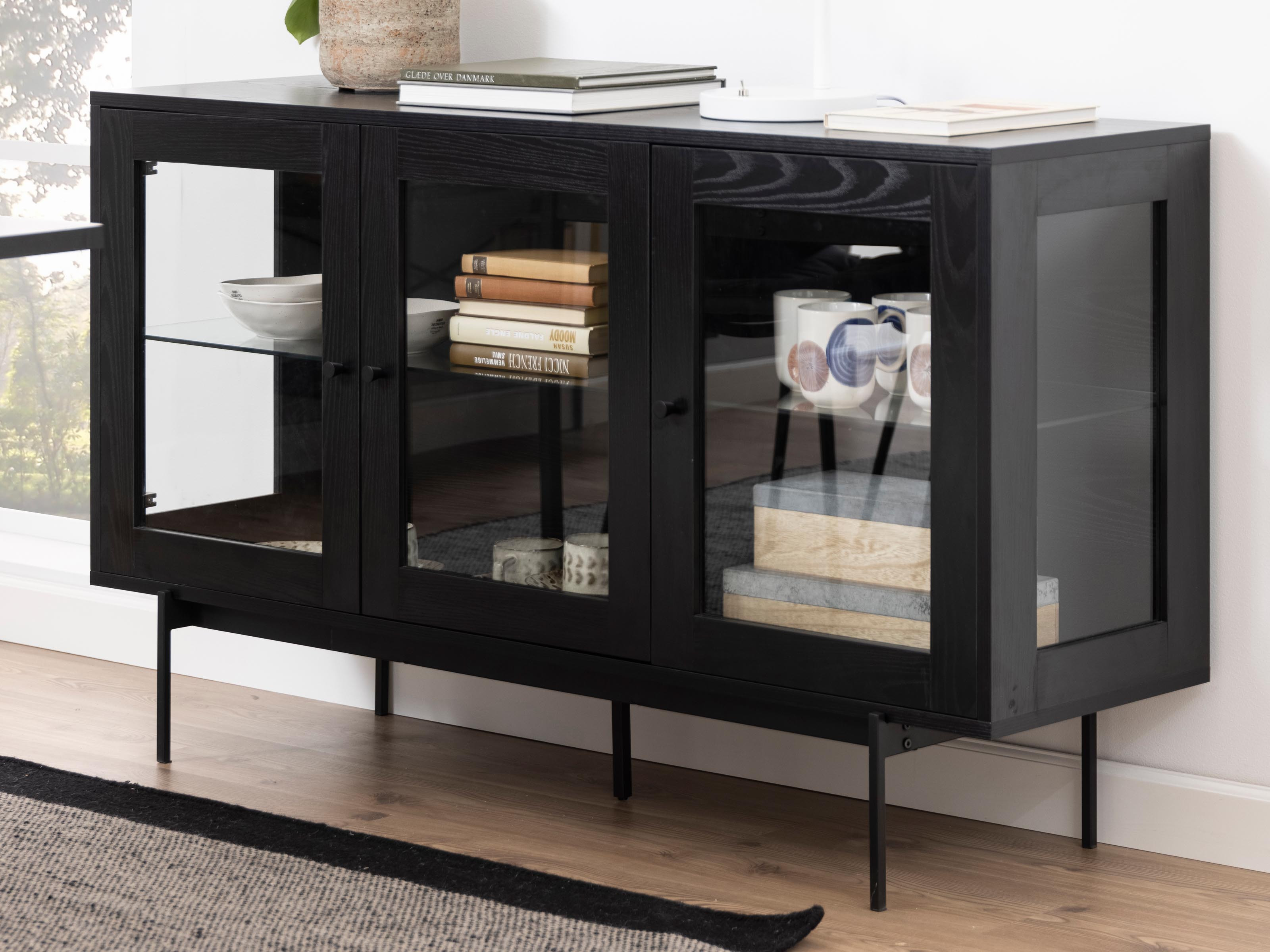 Dressoir ANGIE 3 deuren zwart