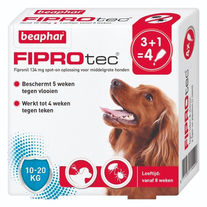 Beaphar Fiprotec Spot-On Hond 10-20kg - 4 pip