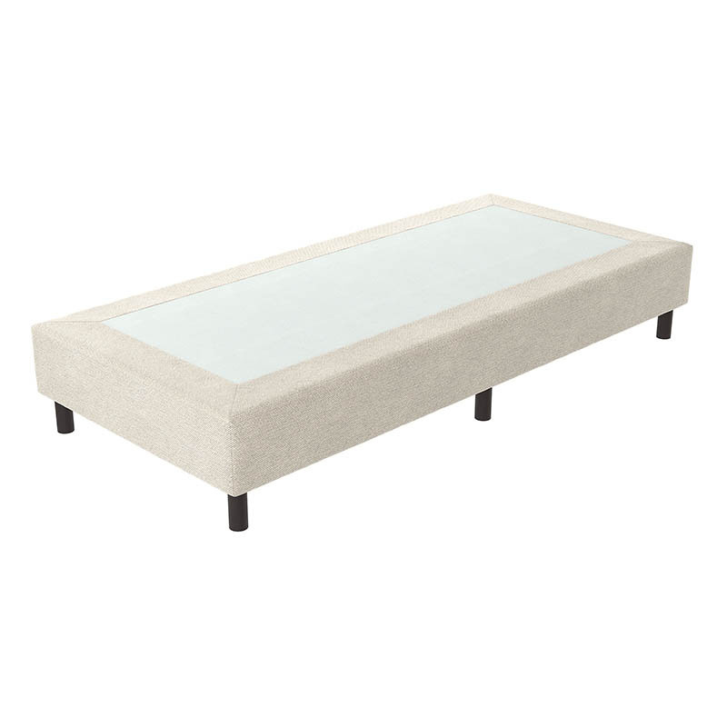 Verende Hotelboxspring zonder Matras - Grijs 80x200 cm - Bonellvering - Inclusief Topper - Dekbed-Discounter.nl