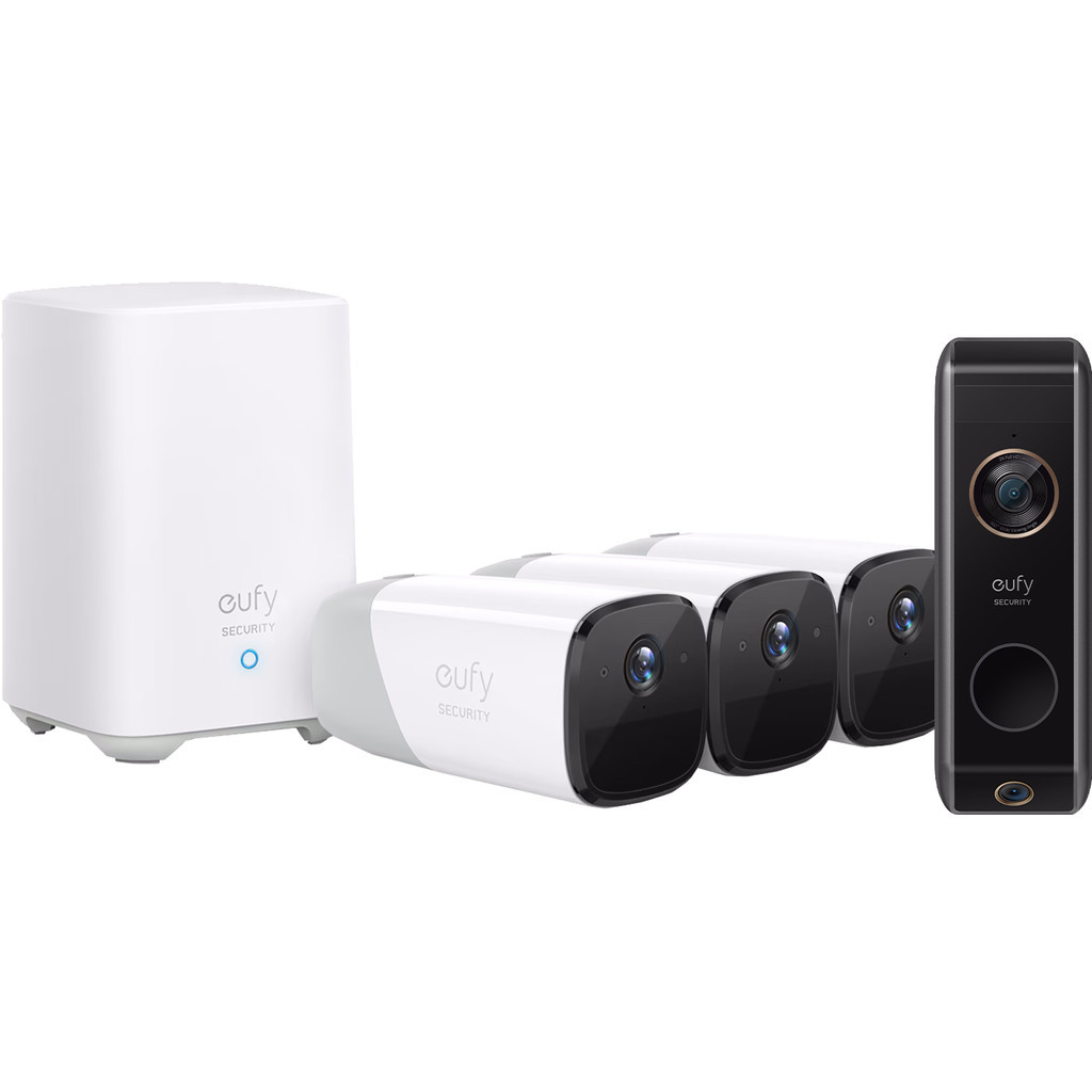 Eufycam 2 Pro 3-pack + Eufy Video Doorbell Dual 2 Pro