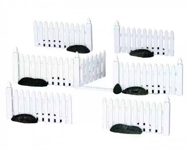 Lemax Plastic Picket Fence