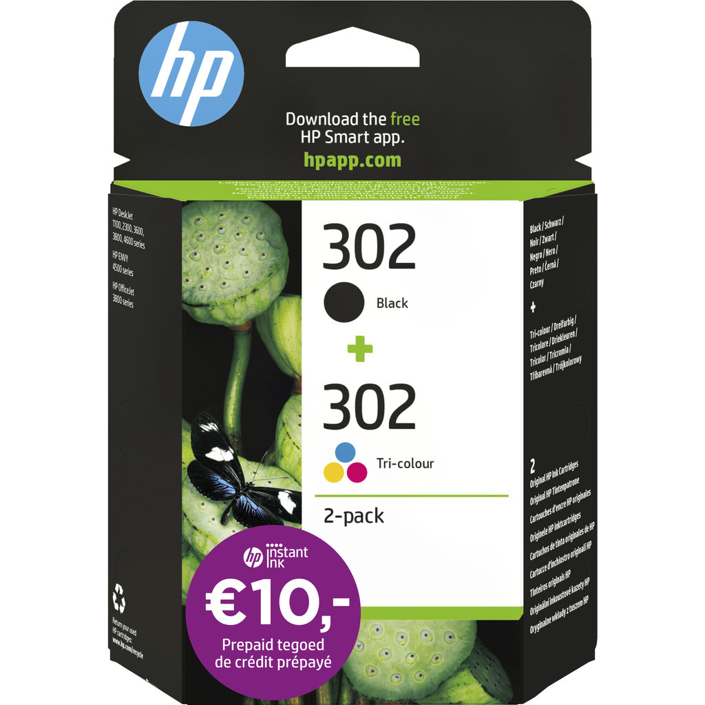 HP 302 Cartridges Combo Pack