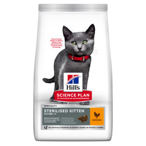 Hill&apos;s Kitten Sterilised kattenvoer met kip 10 kg