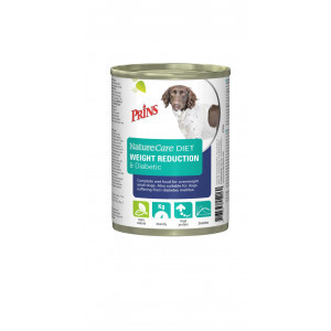 Prins NatureCare Diet Weight Reduction & Diabetic natvoer hond 1 tray (6 x 400 g)