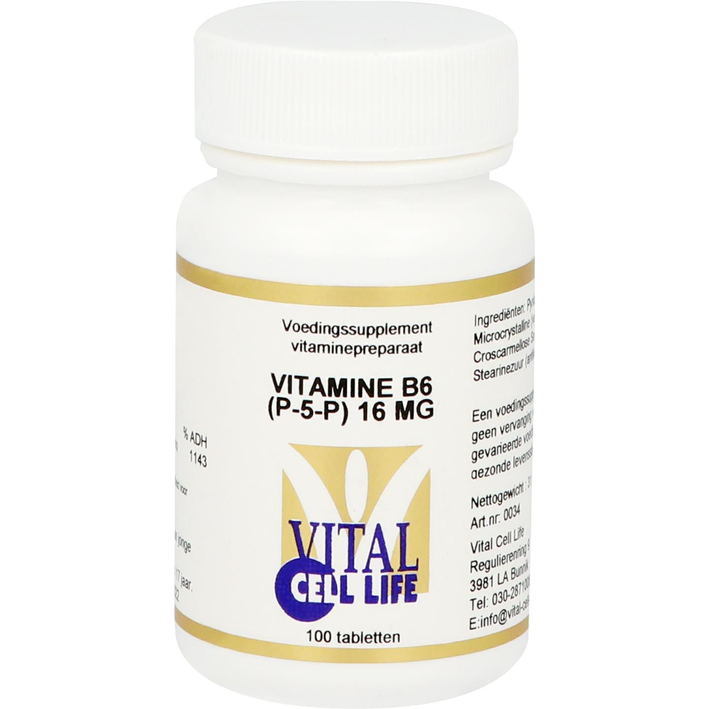 Vitamine B6 (P-5-P) 16 mg