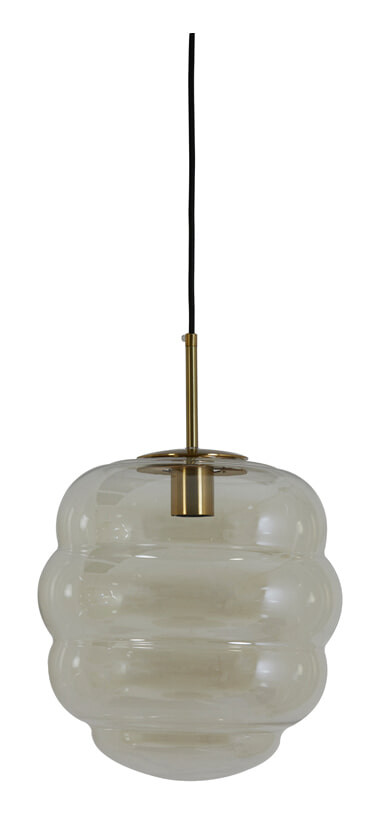 Light & Living Hanglamp Misty - Amber/Goud