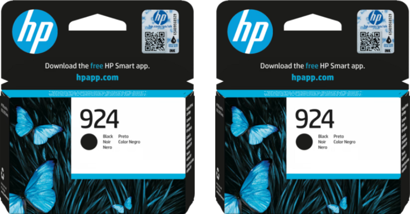 HP 924 Cartridge Zwart Duo Pack