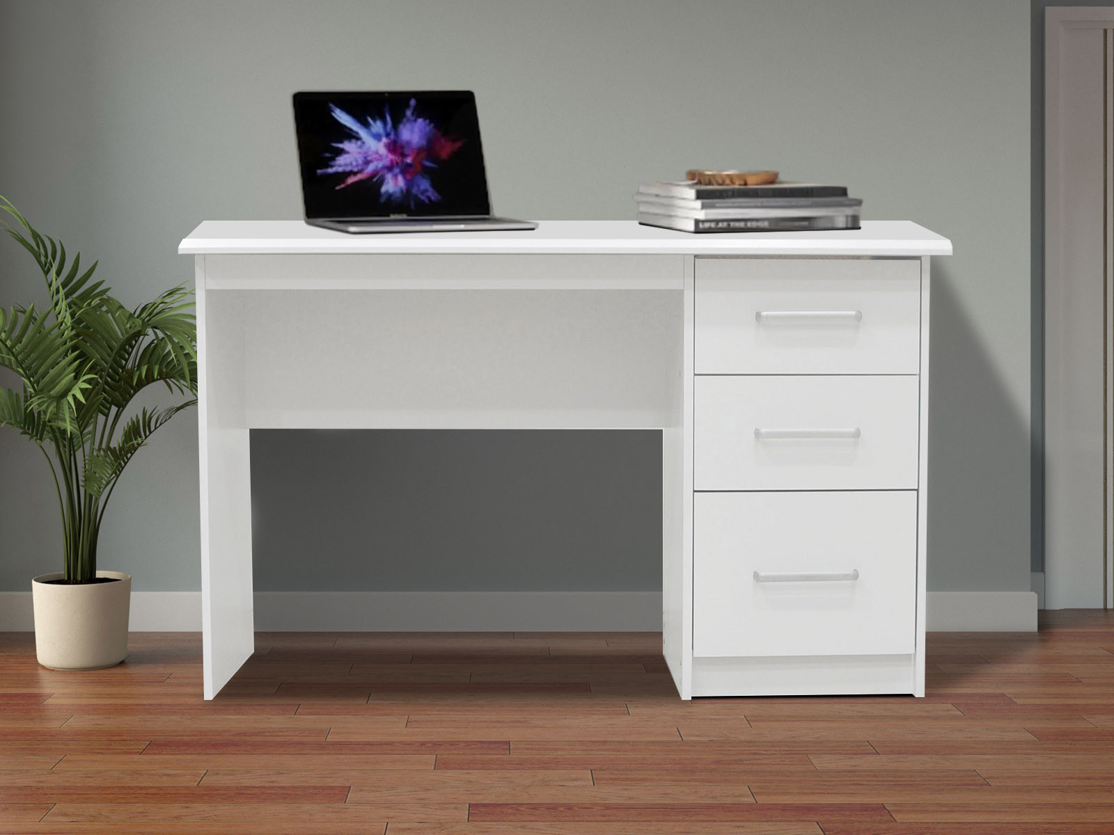 Bureau MATEI 120 cm 3 lades wit