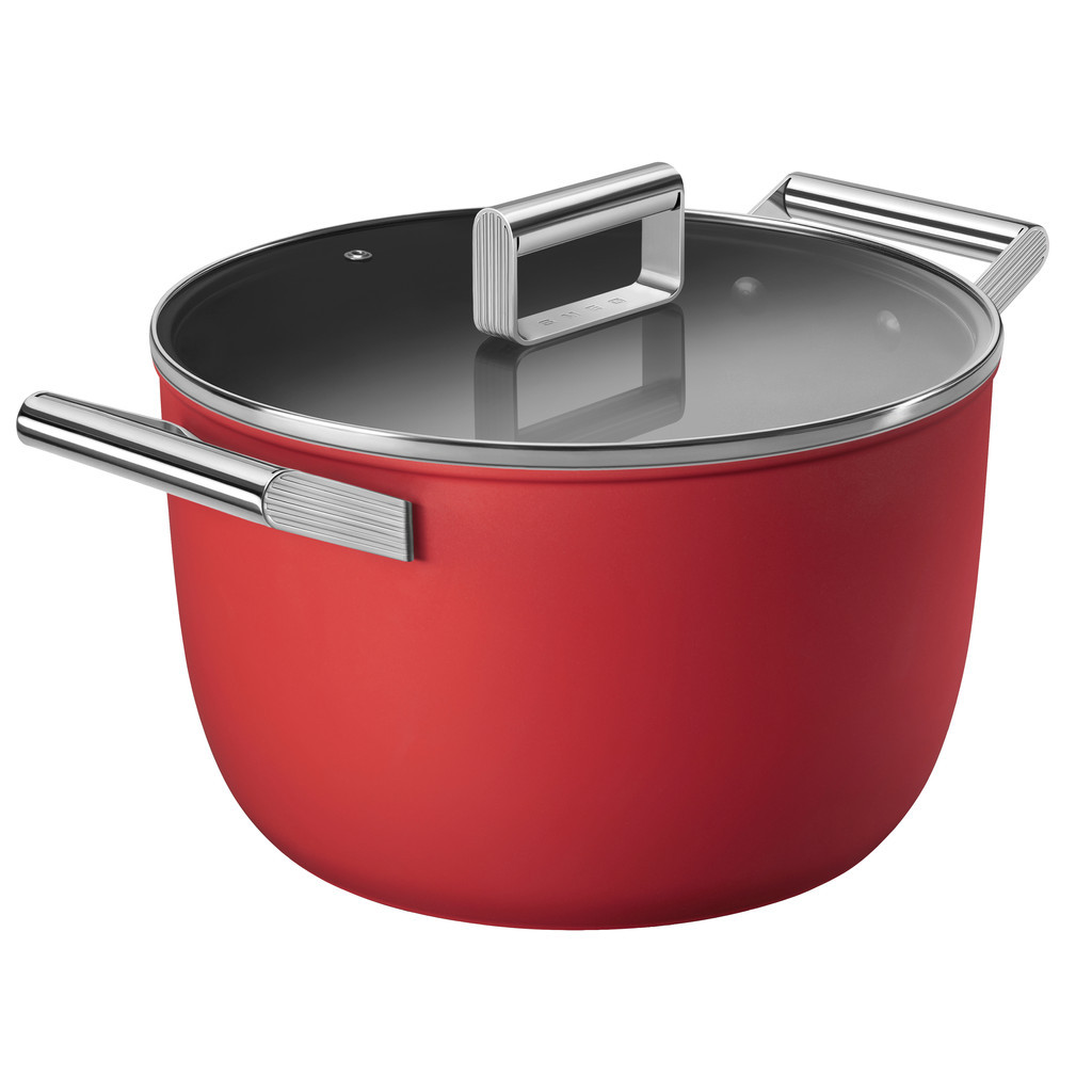 SMEG Kookpan 26 cm Rood