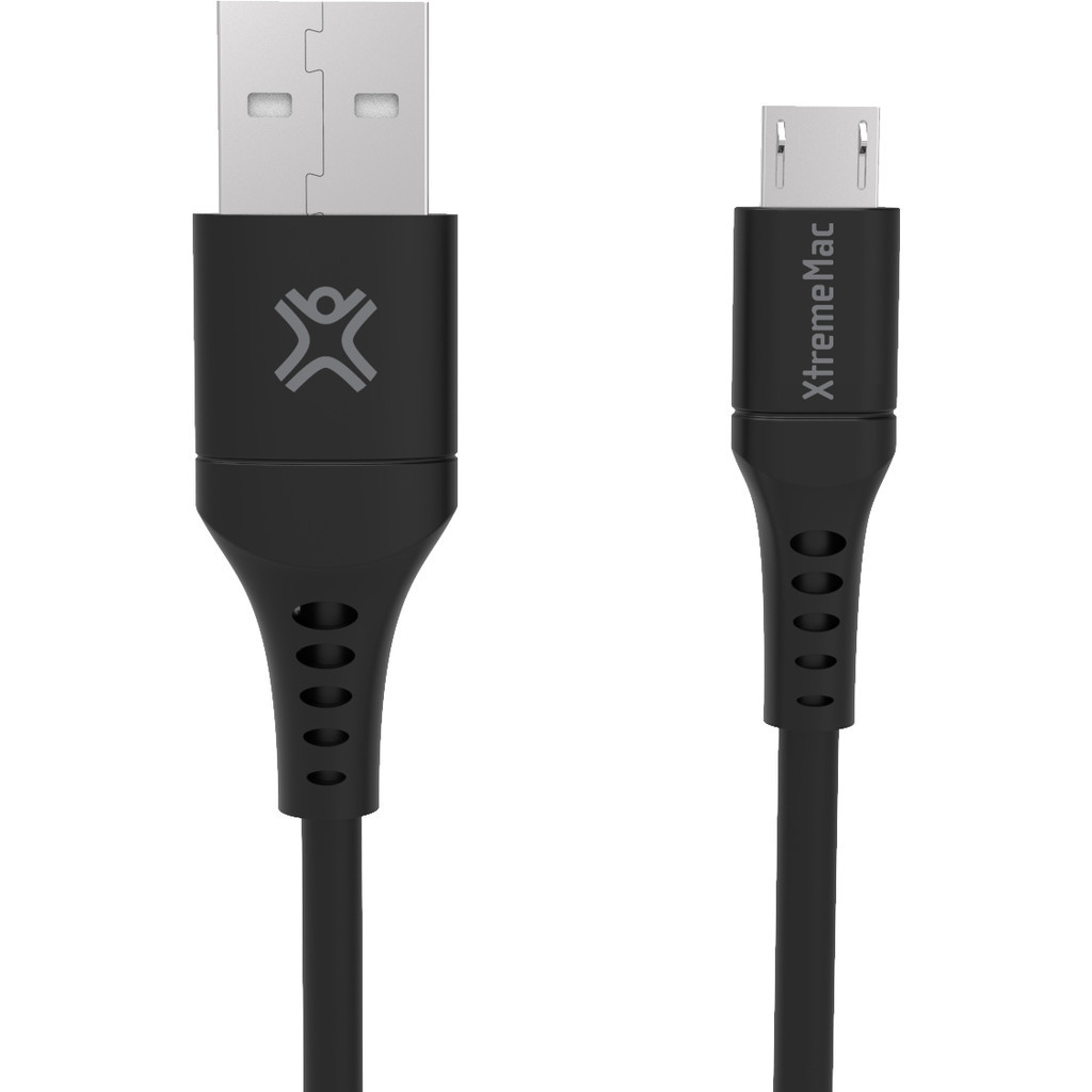 XtremeMac Usb A naar Micro Usb Kabel 1,5m Kunststof Zwart