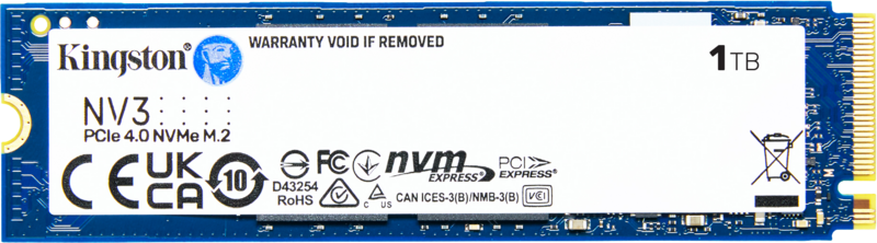 Kingston NV3 PCIe 4.0 NVMe SSD 1TB