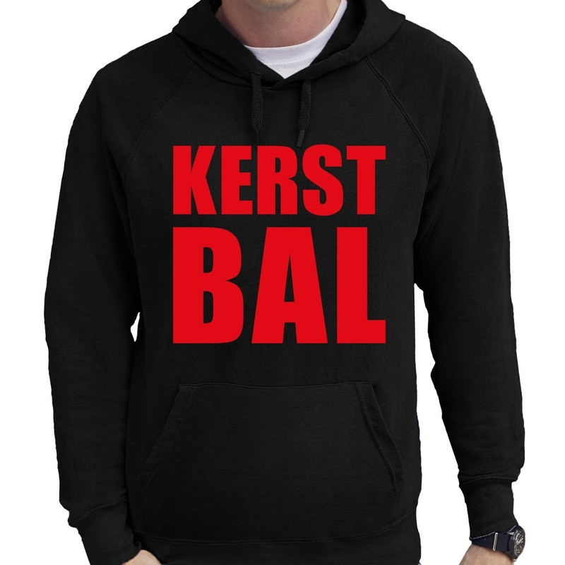 Foute Kerst hoodie/trui KERST BAL zwart voor heren