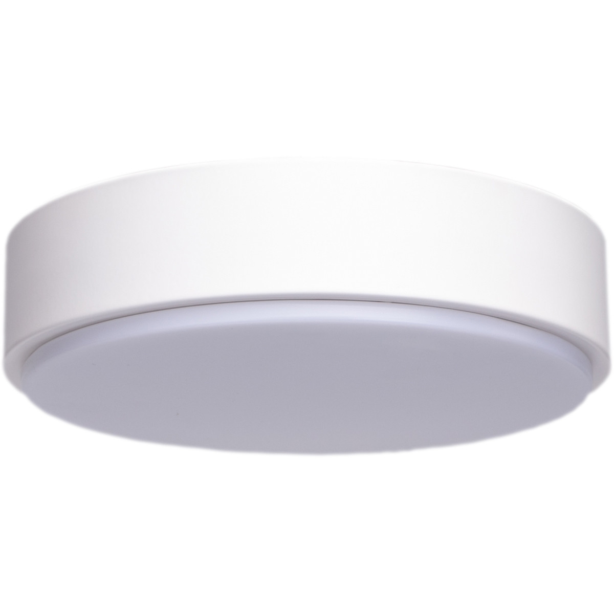 LED Plafondlamp - Aigi Santi - Opbouw Rond 12W - Natuurlijk Wit 4000K - Mat Wit Aluminium