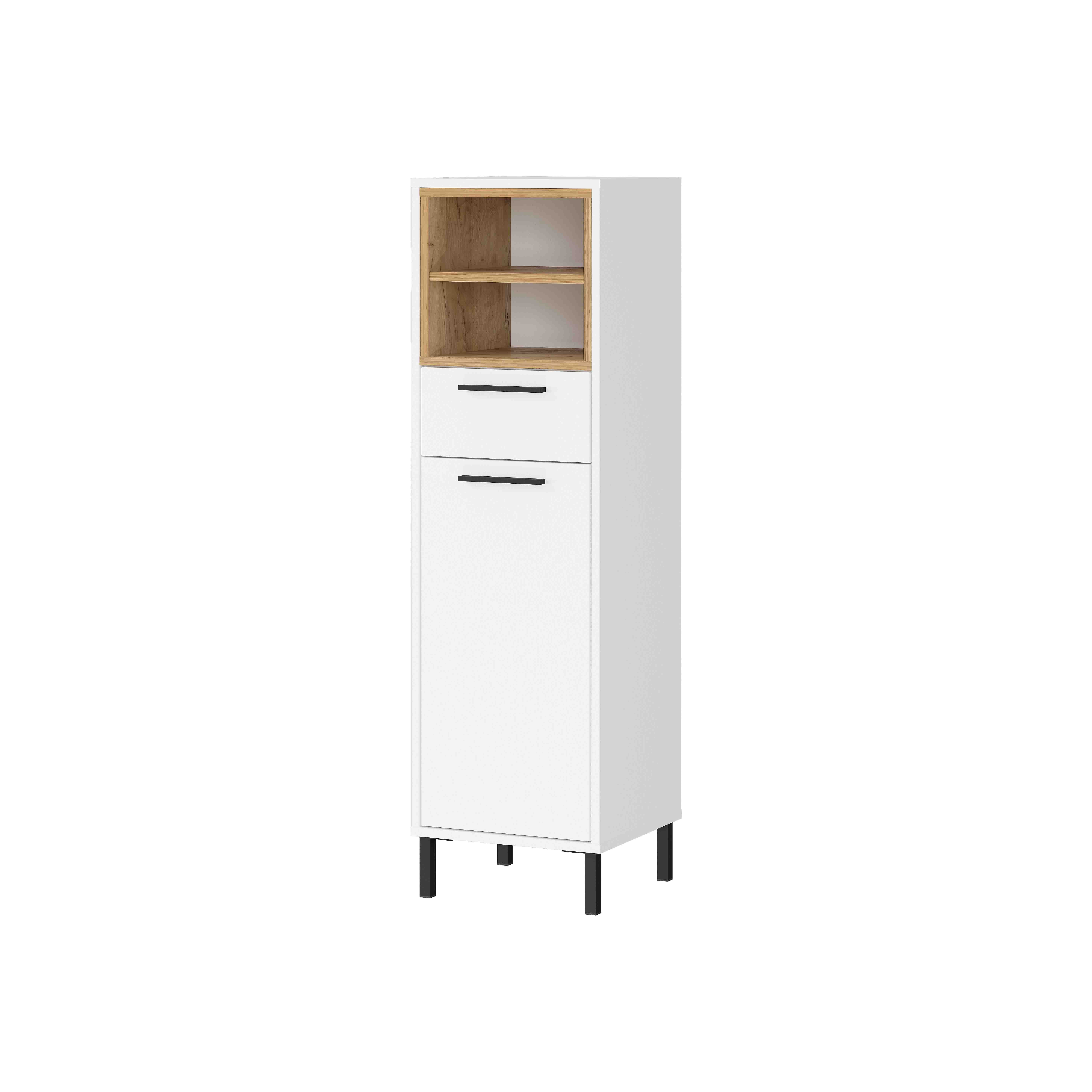 Badkamer kolomkast Borba Eiken Wit 34 cm