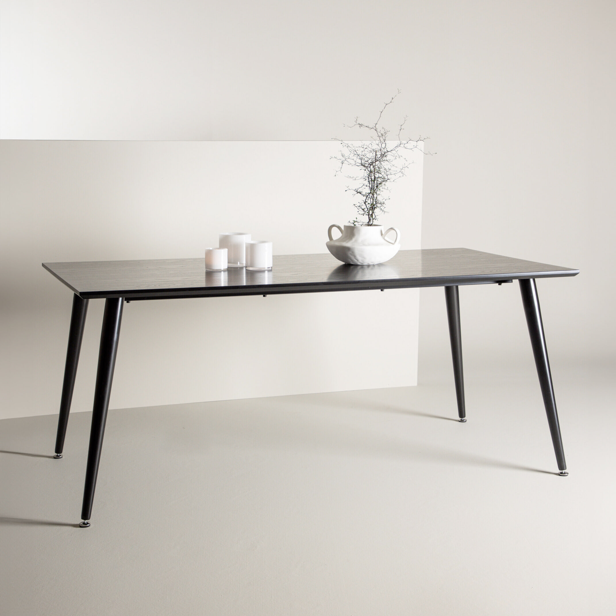 Nohr Eettafel Shaindy MDF, 180 x 90cm - Zwart