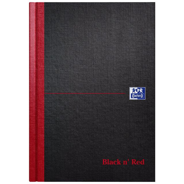 Oxford Black n&apos; Red notitieboek, ft A5, gelijnd, 192 bladzijden