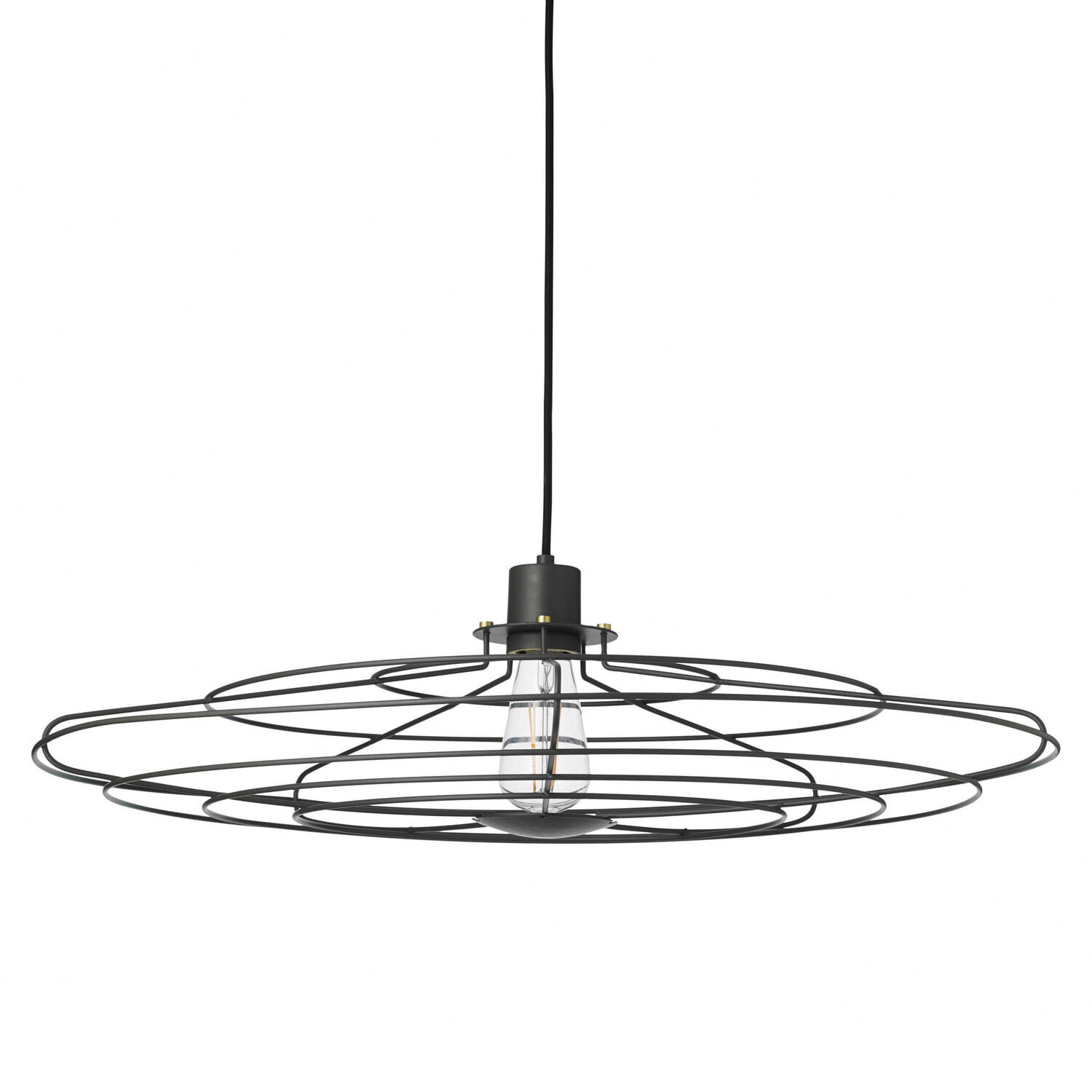 Halo Design Hanglamp 'Radio' Ø70cm, kleur Donkergrijs