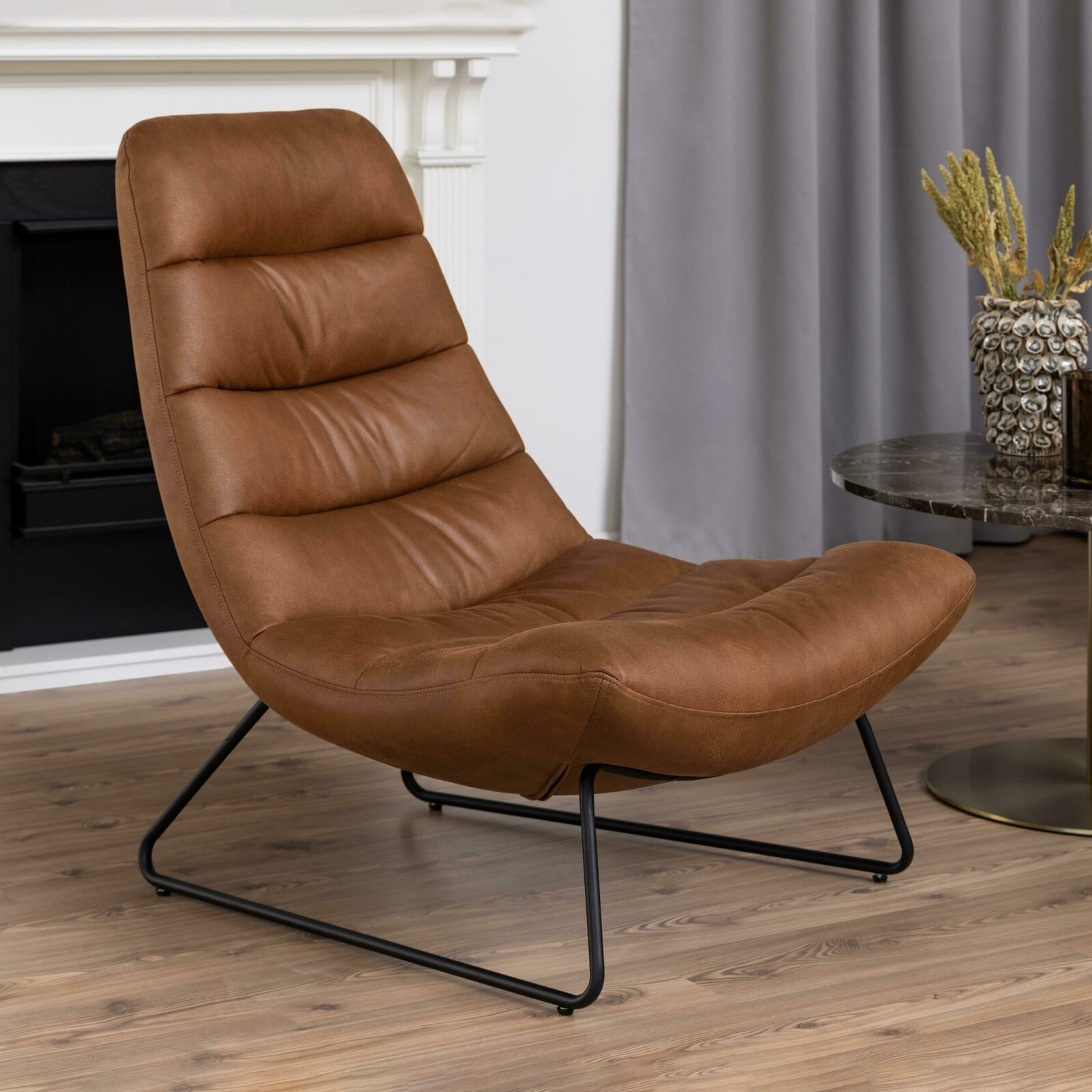 Bendt Fauteuil Ochre Eco-leder - Bruin