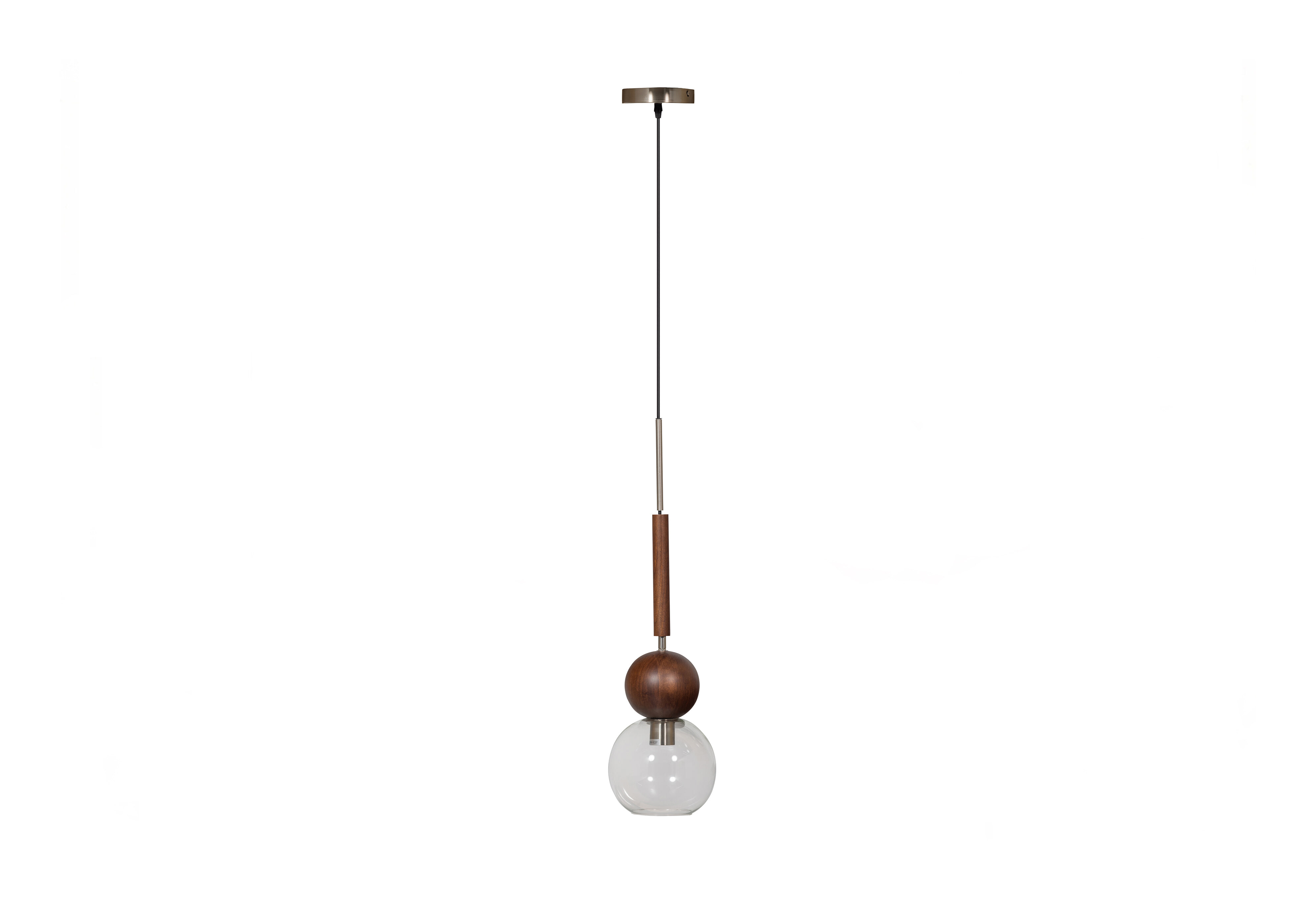 BePureHome Hanglamp Babble Walnoothout - Bruin