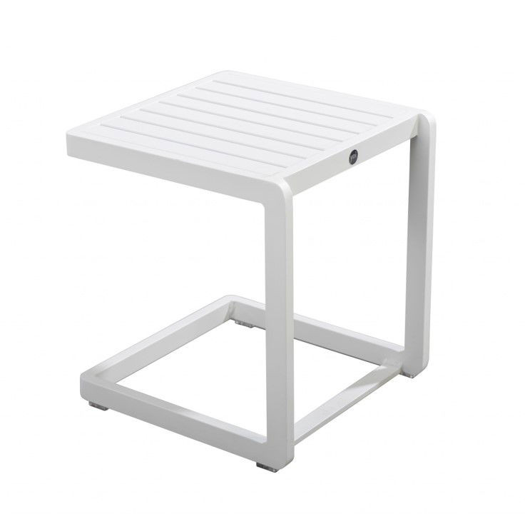 Hokan lounger side table 40x40 cm aluminium salix - Yoi