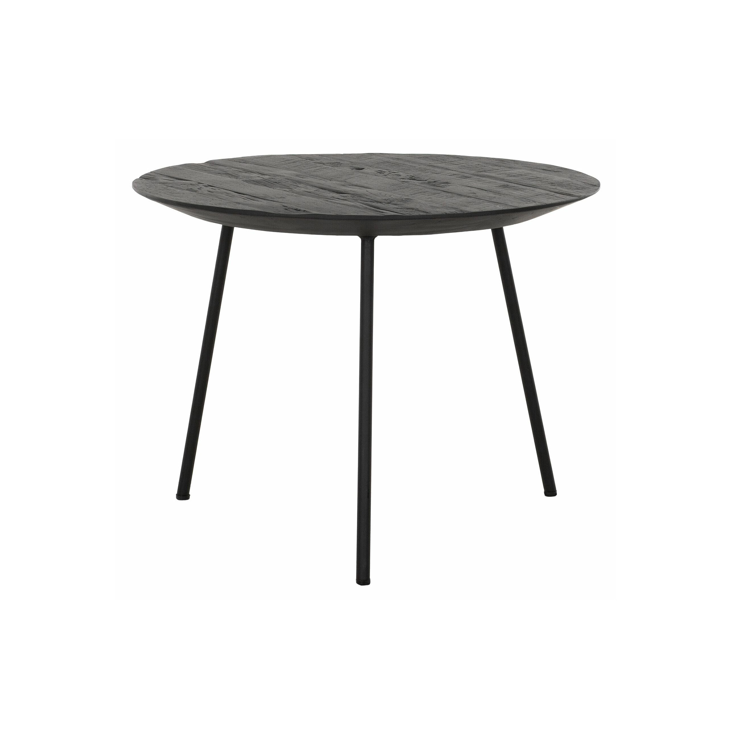 DTP Home Salontafel Jupiter Teakhout - Zwart - Rond