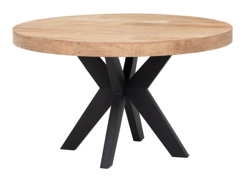 DTP Home Ronde Eettafel Darwin Teakhout - Bruin, Zwart