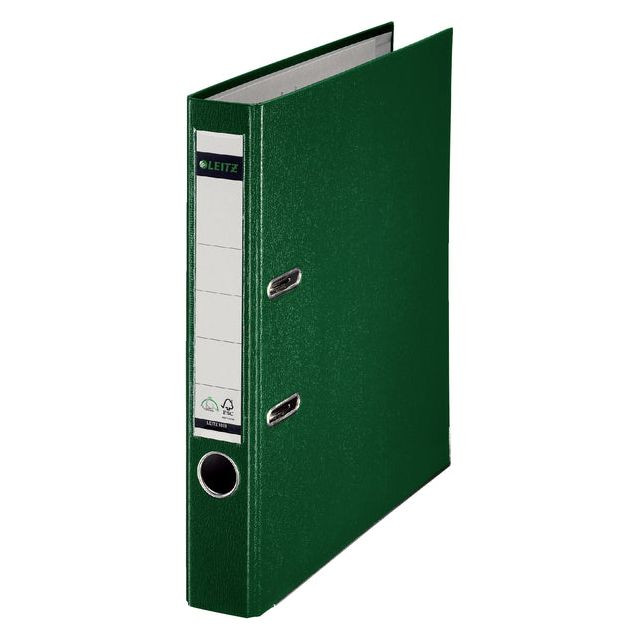 Ordner Leitz A4 50mm PP groen | 20 stuks