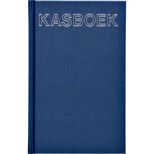 Kasboek 103x165mm 192blz 1 kolom blauw | 10 stuks