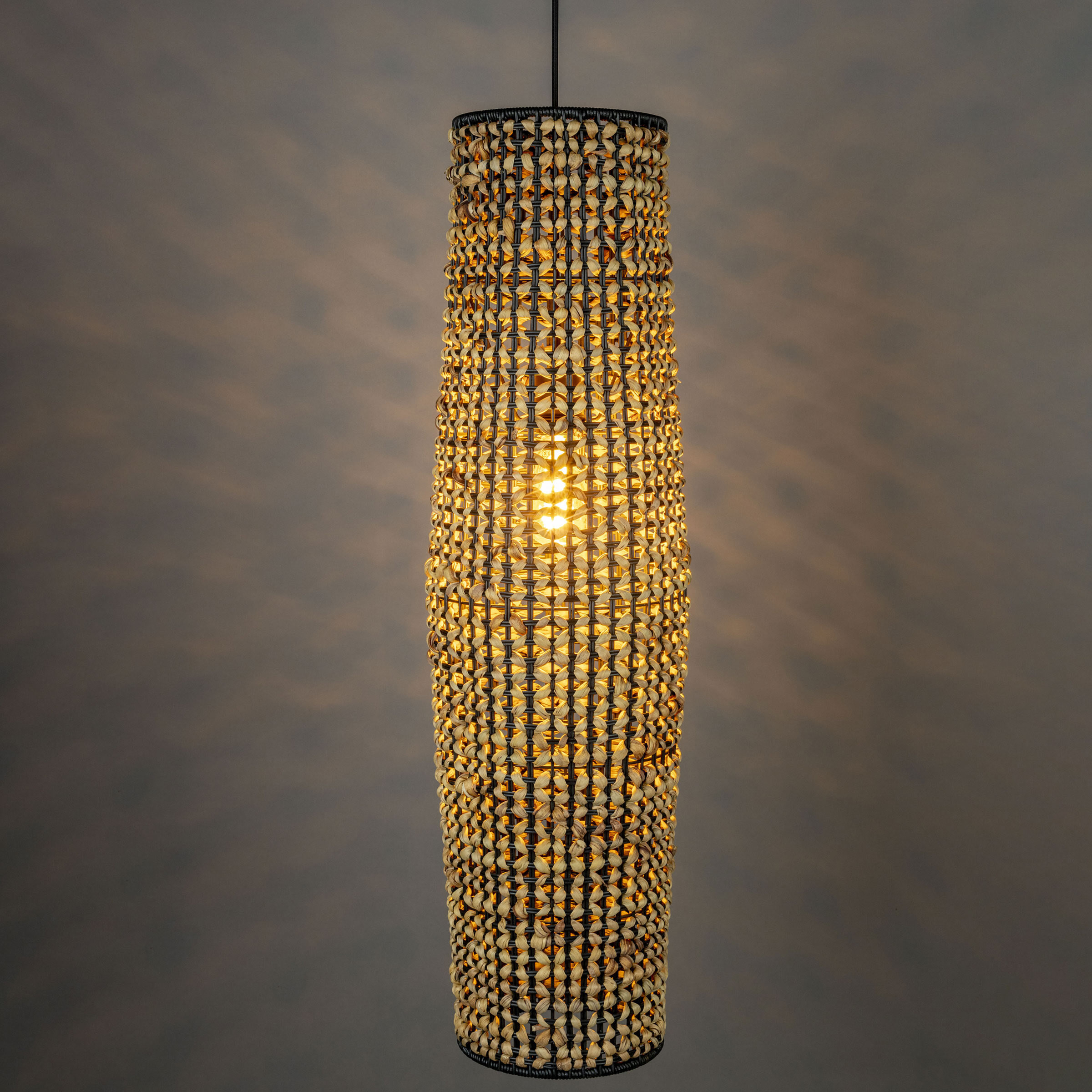 Dutchbone Hanglamp 'Hyacint' Waterhyacint, 93cm