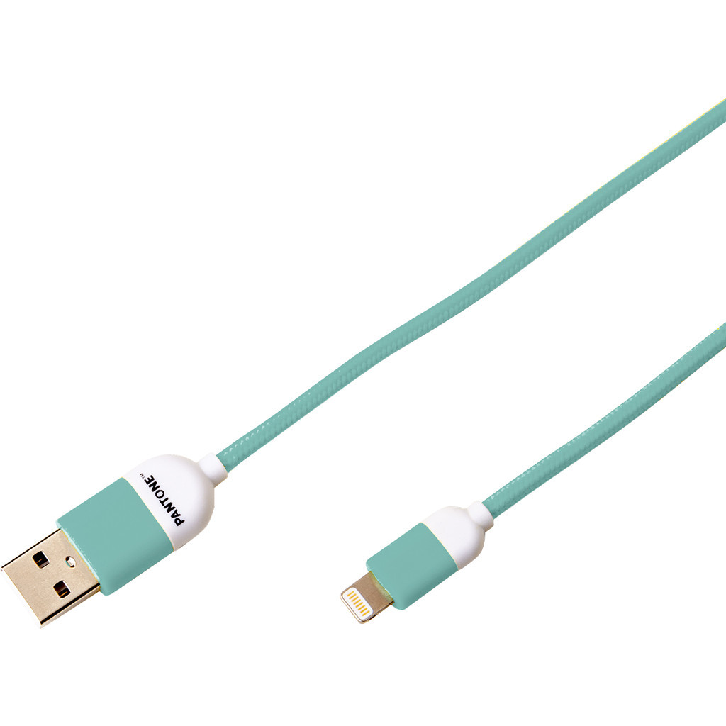 Pantone Usb A naar Lightning Kabel 1,5m Lichtblauw