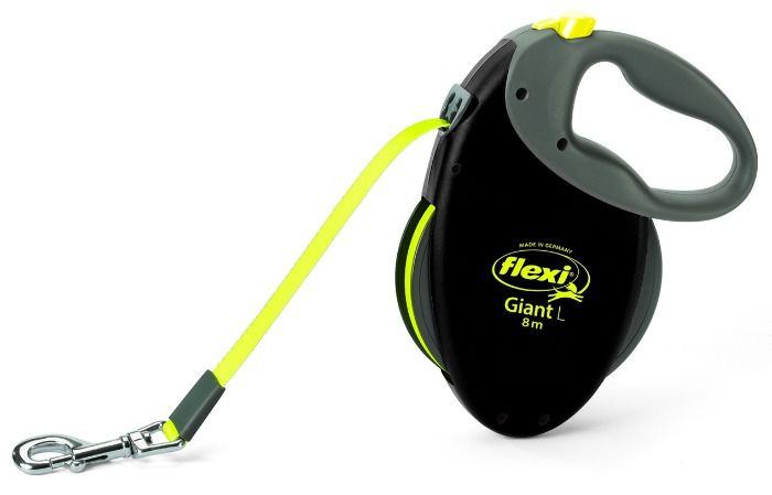 Flexi Giant Neon Tape Zwart L 8m