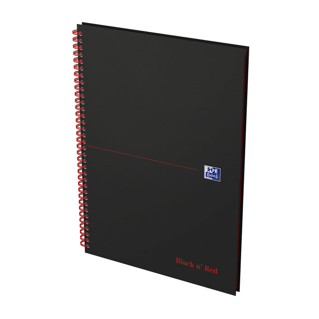 Notitieboek Oxford Black n&apos; Red A4 70v lijn