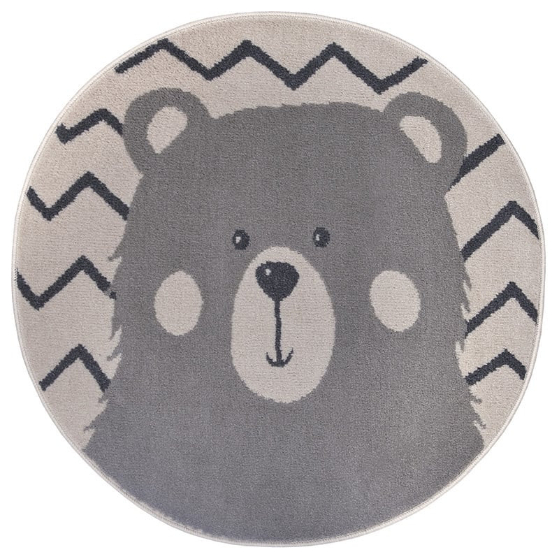 Vloerkleed Kids Teddybeer Creme - Hanse Home Adventures - Rond - Dekbed-Discounter.nl