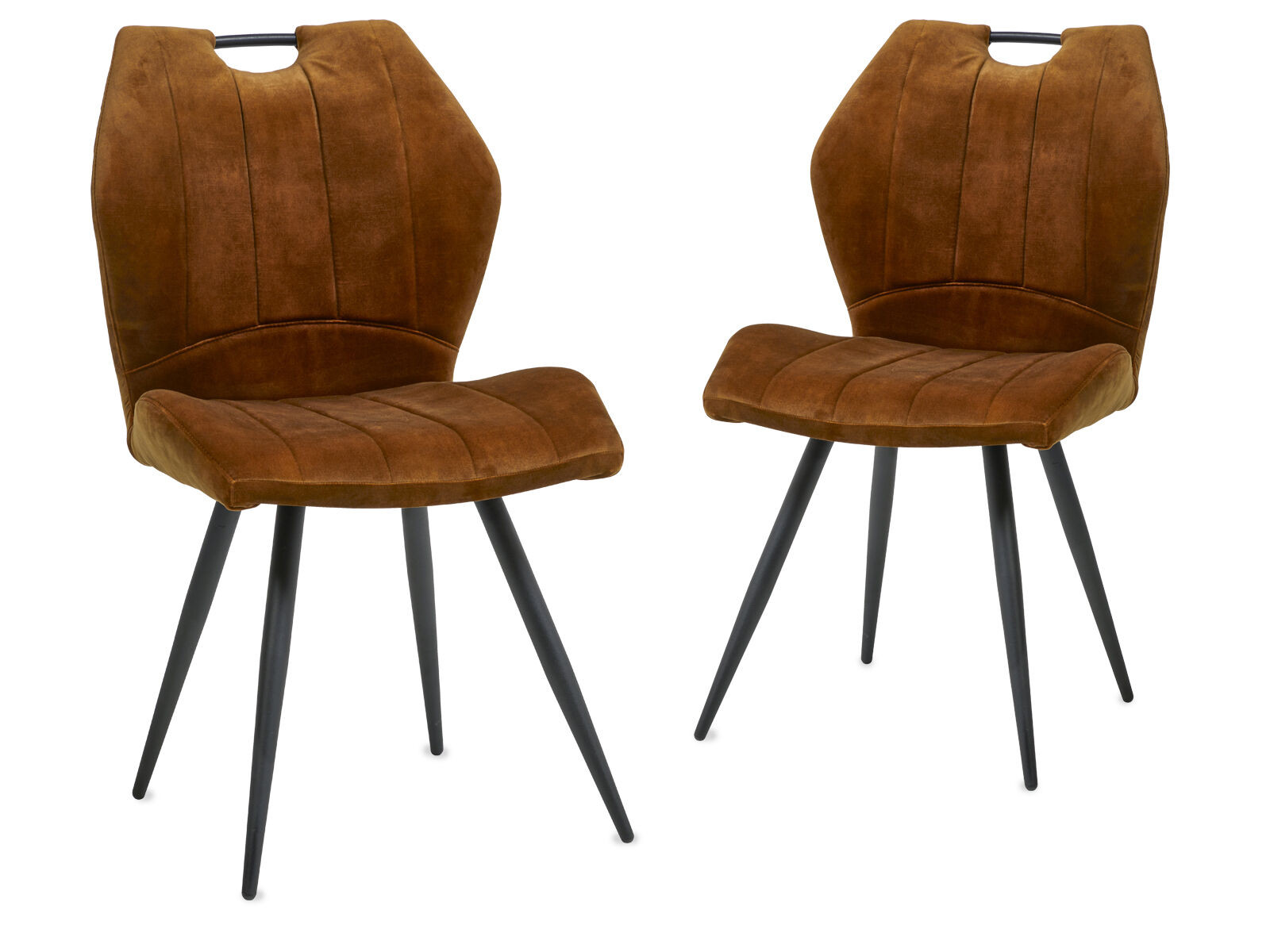 Set van 2 stoelen IMPERIO cognac