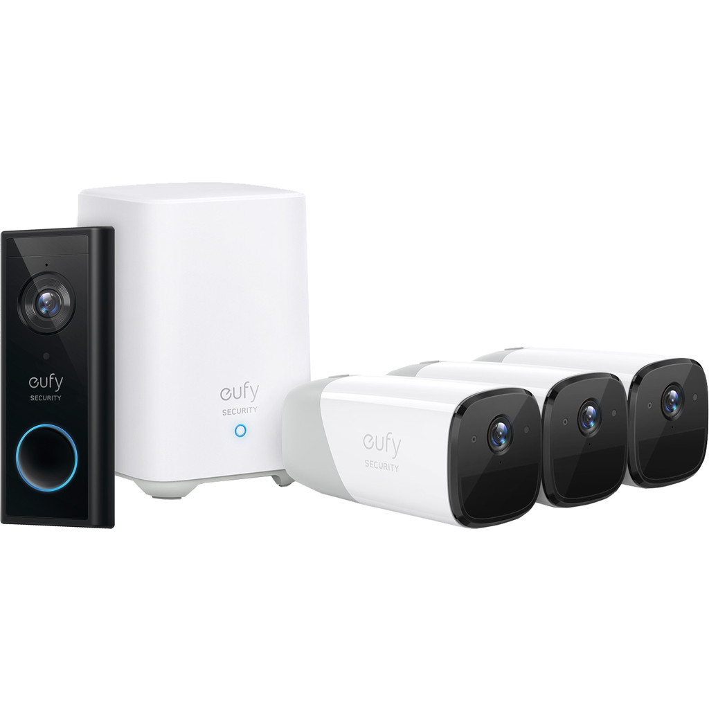 Eufycam 2 Pro 3-Pack + Video Doorbell Battery