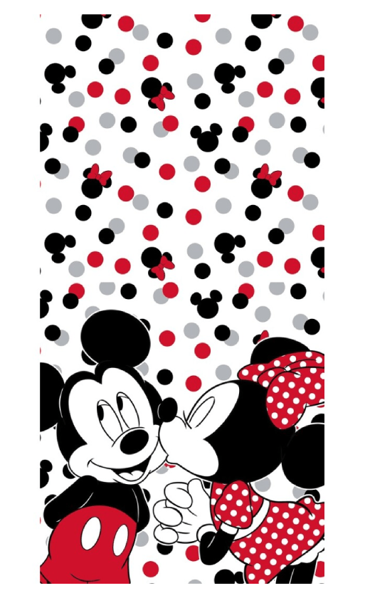 Mickey en Minnie Mouse strandlaken 70 x 140 cm