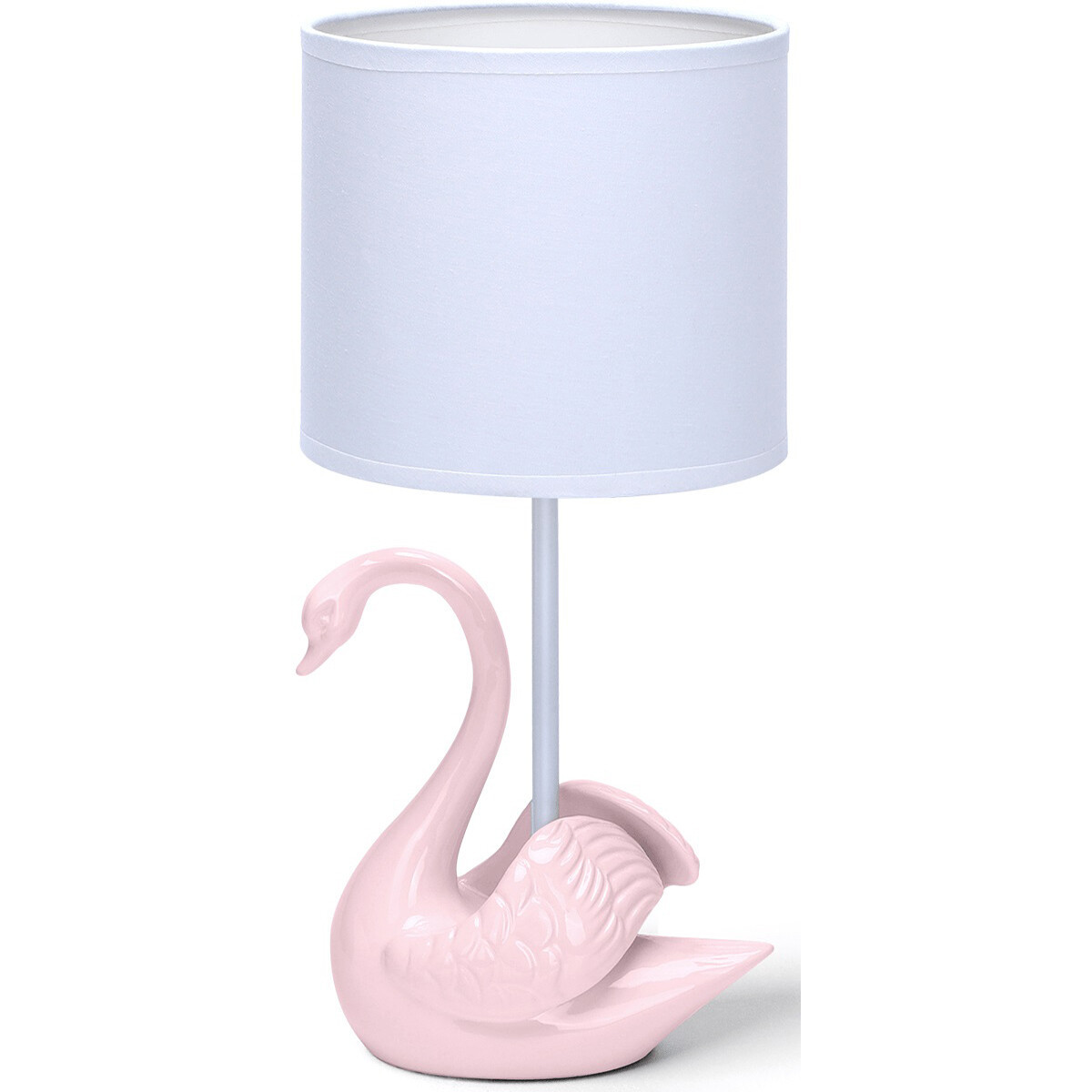 LED Tafellamp - Tafelverlichting - Aigi Juvino - E14 Fitting - Rond - Mat Roze - Keramiek