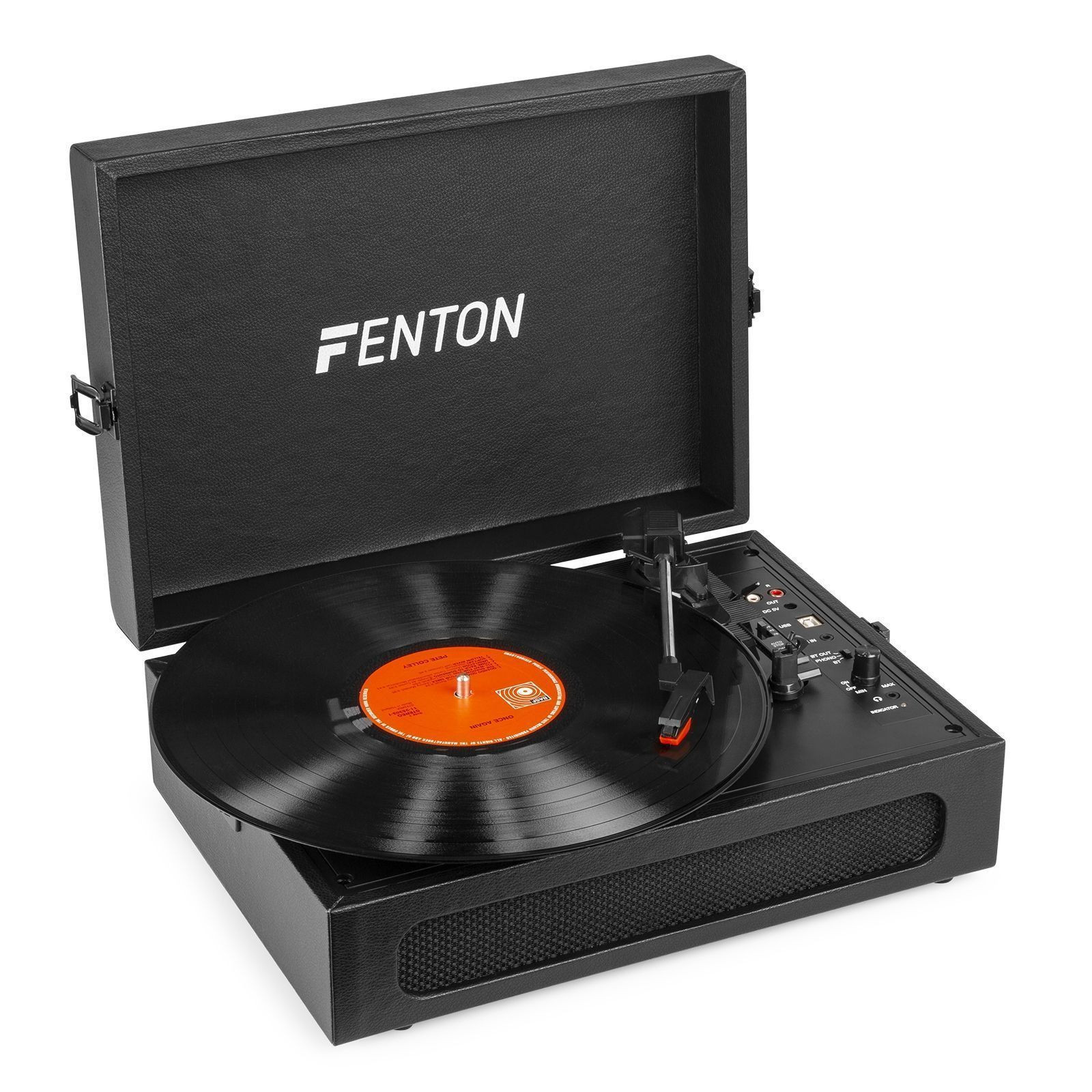 Retourdeal - Fenton RP118B retro platenspeler met Bluetooth in /out en