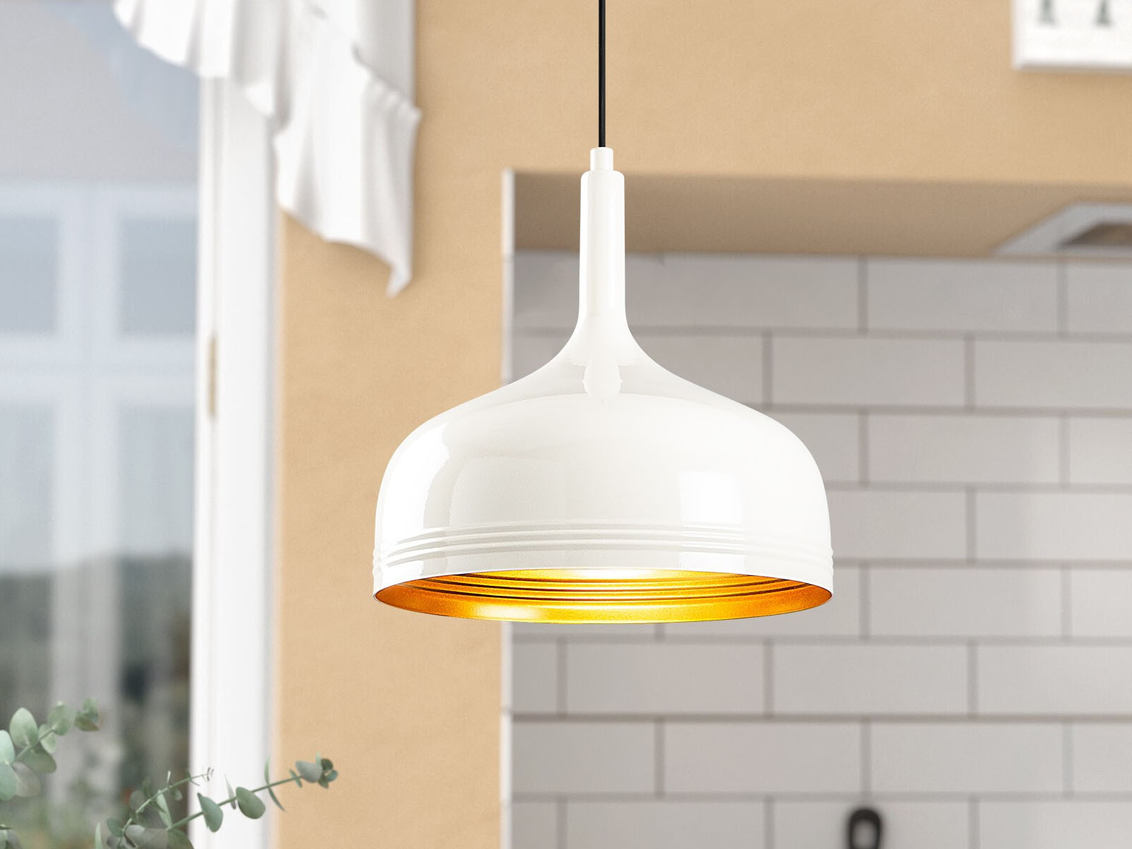 Hanglamp MANILLE 1 lamp wit