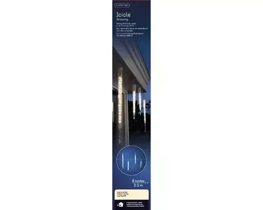 Lumineo led icicle lights 2.8M - 96L warm wit